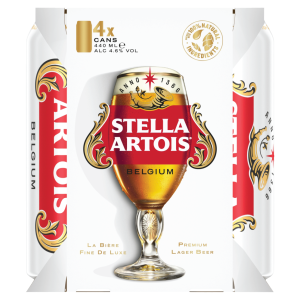 Stella Artois 4.6% Cans (6X4Pk)