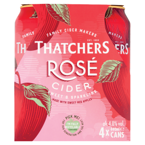 Thatchers Rose Cider Cans (6X4Pk)