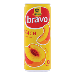 Bravo Peach Juice  Can