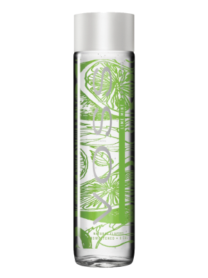 VOSS SPARKLING LIME & MINT GLASS