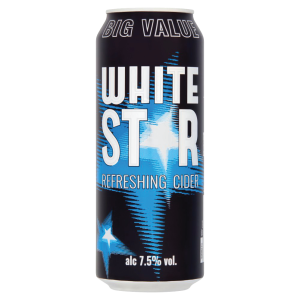 White Star Cider Cans