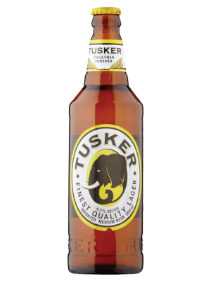 TUSKER LAGER BEER