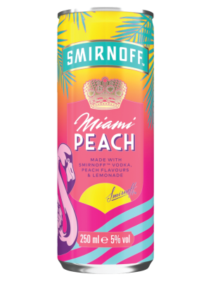 SMIRNOFF MIAMI PEACH & LEMONADE