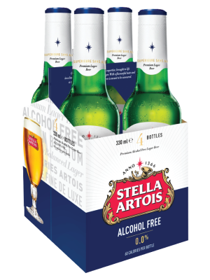 STELLA ARTOIS 0.0% 4PK