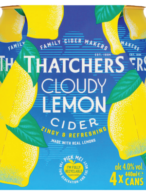 THATCHERS CLOUDY LEMON CIDER CANS (