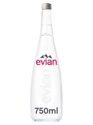 Evian Glass Bottle