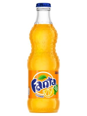 Fanta Orange Glass Bottle