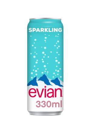 Evian Sparkling Can