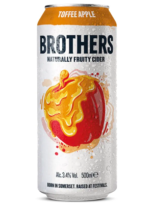 Brothers Cider Toffee Apple 3.4% Ca