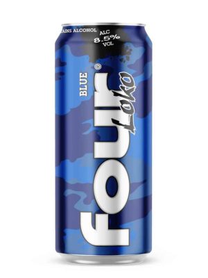 Four Loko Blue Frost Cans
